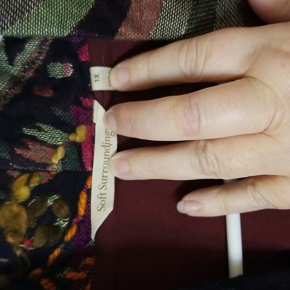 Soft surroundings embroidered jacket - Picture 11 of 13